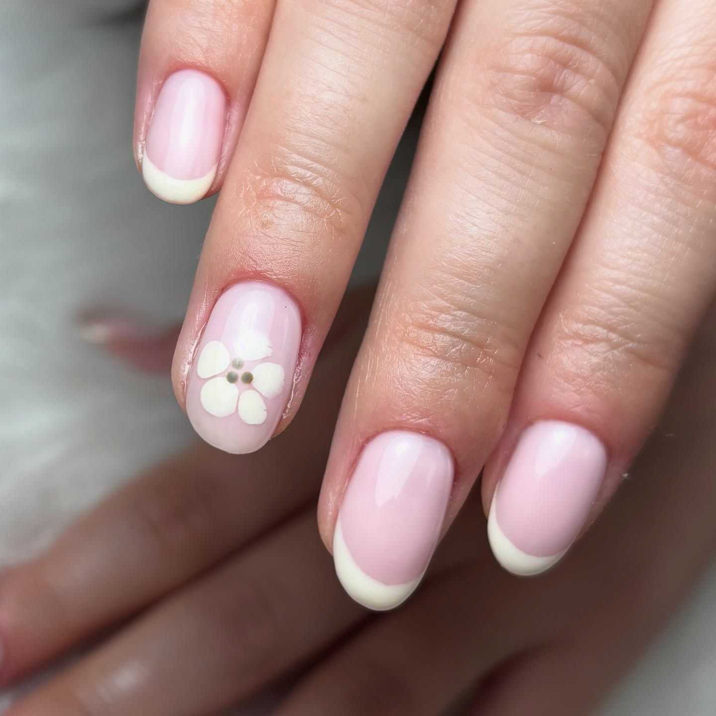 Manicura francesa acrygel — Dolce Nails by Cam La Canonja